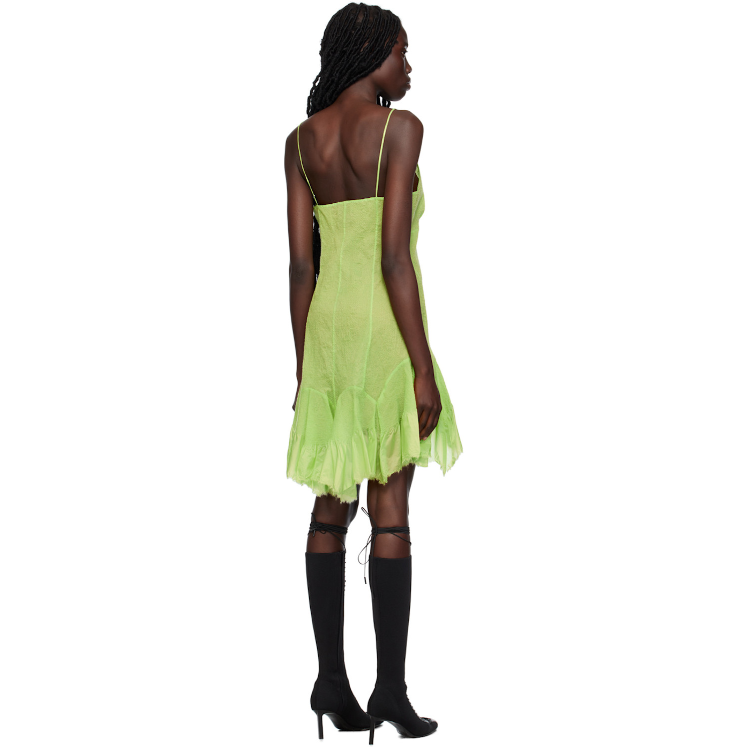  Givenchy Green Paneled Minidress 