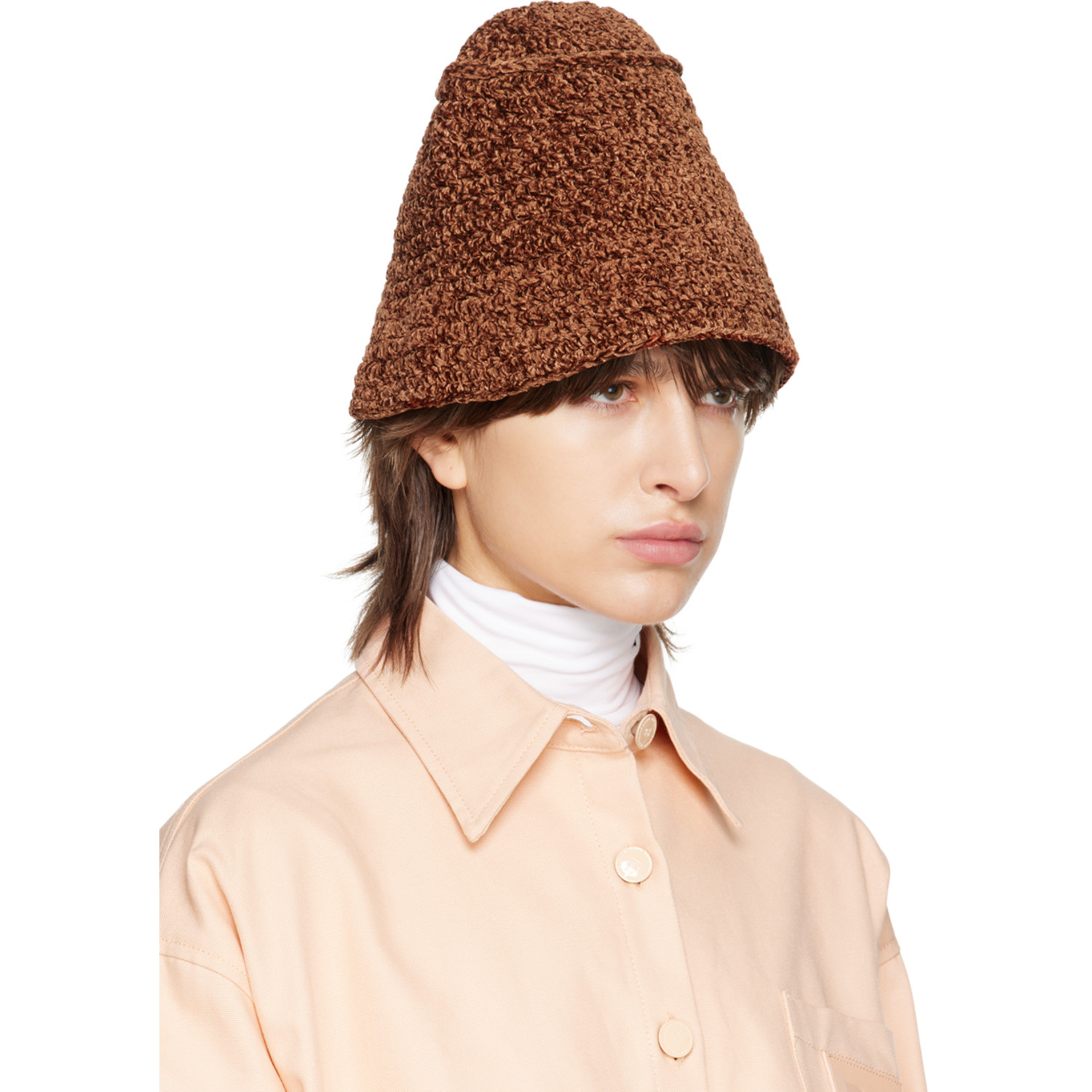  By Far Brown Robbie Bucket Hat 