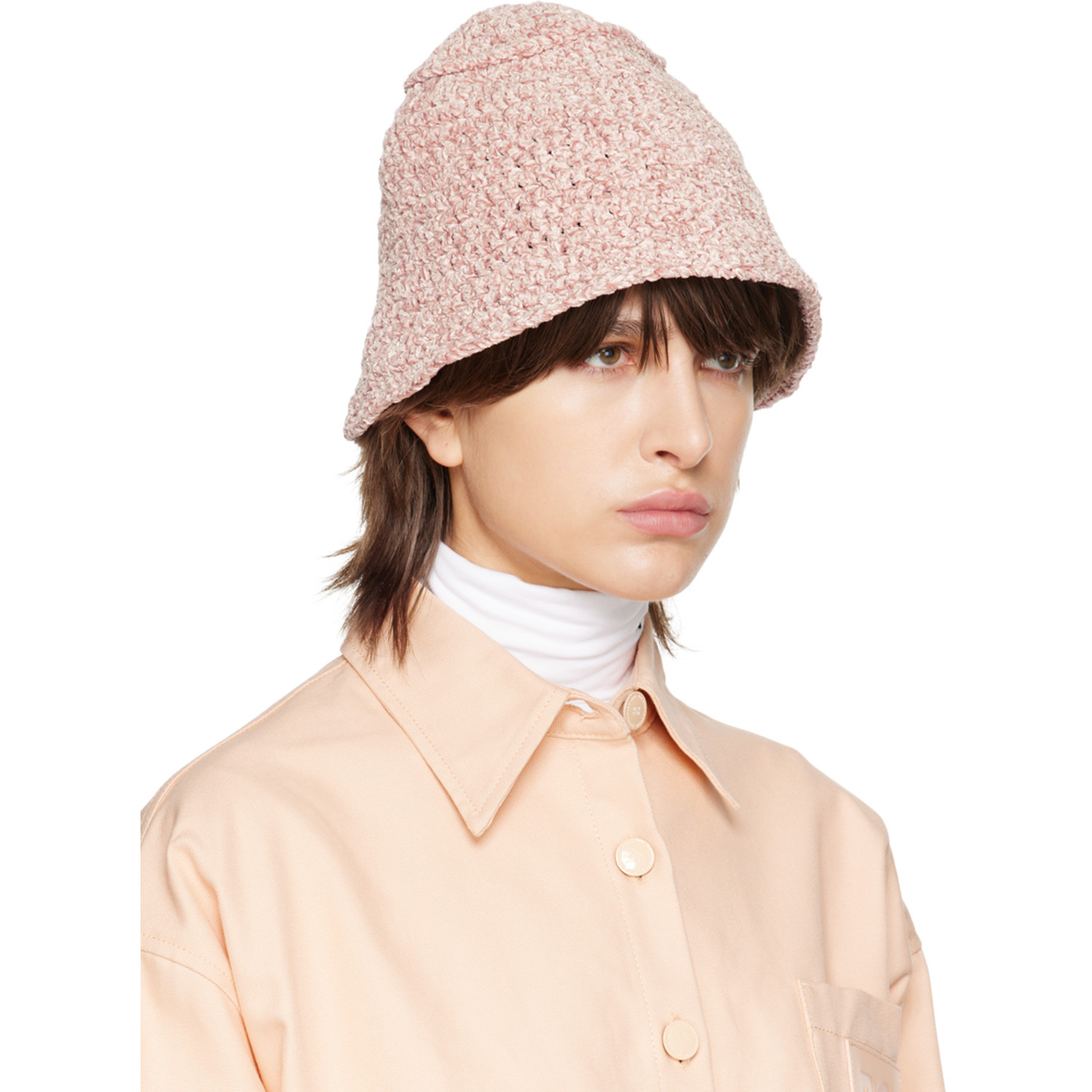  By Far Pink Robbie Bucket Hat 
