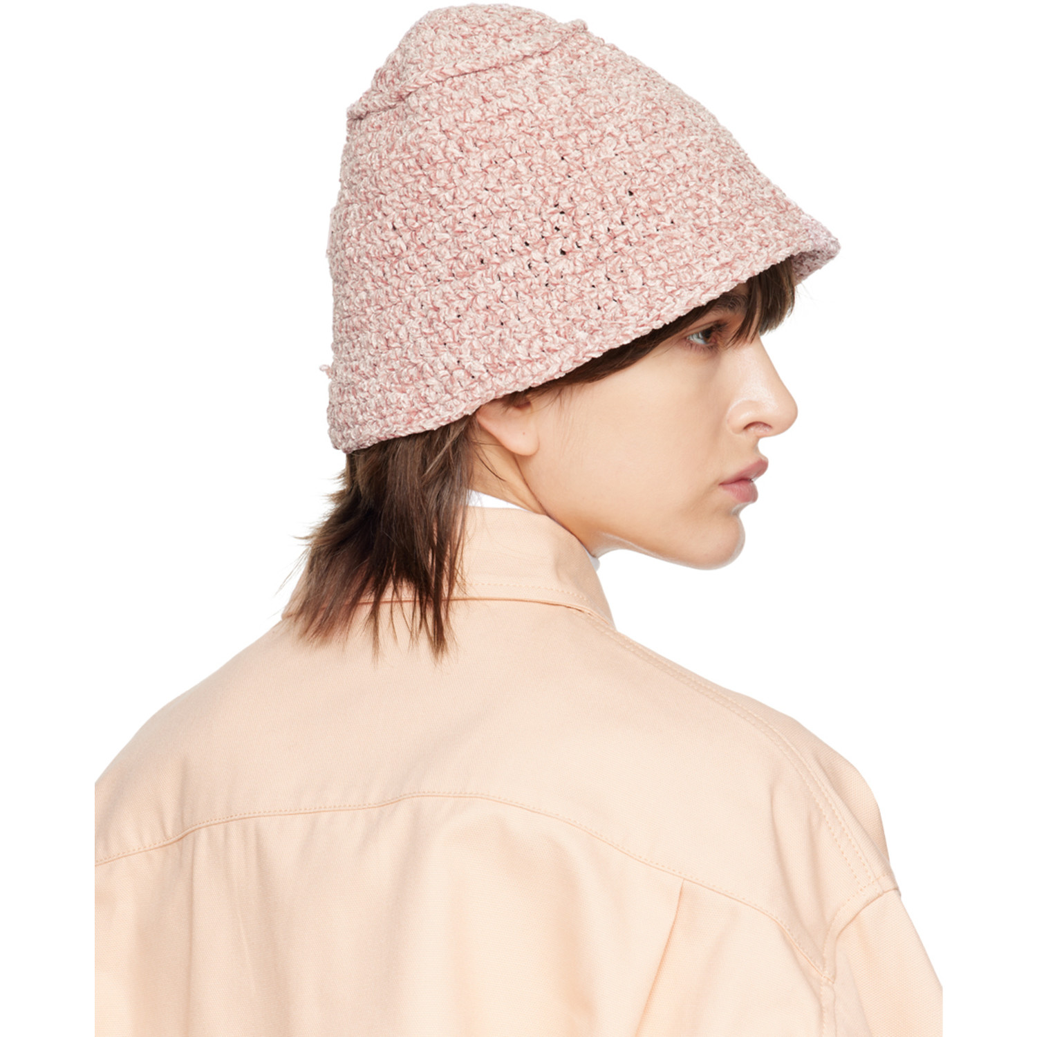  By Far Pink Robbie Bucket Hat 
