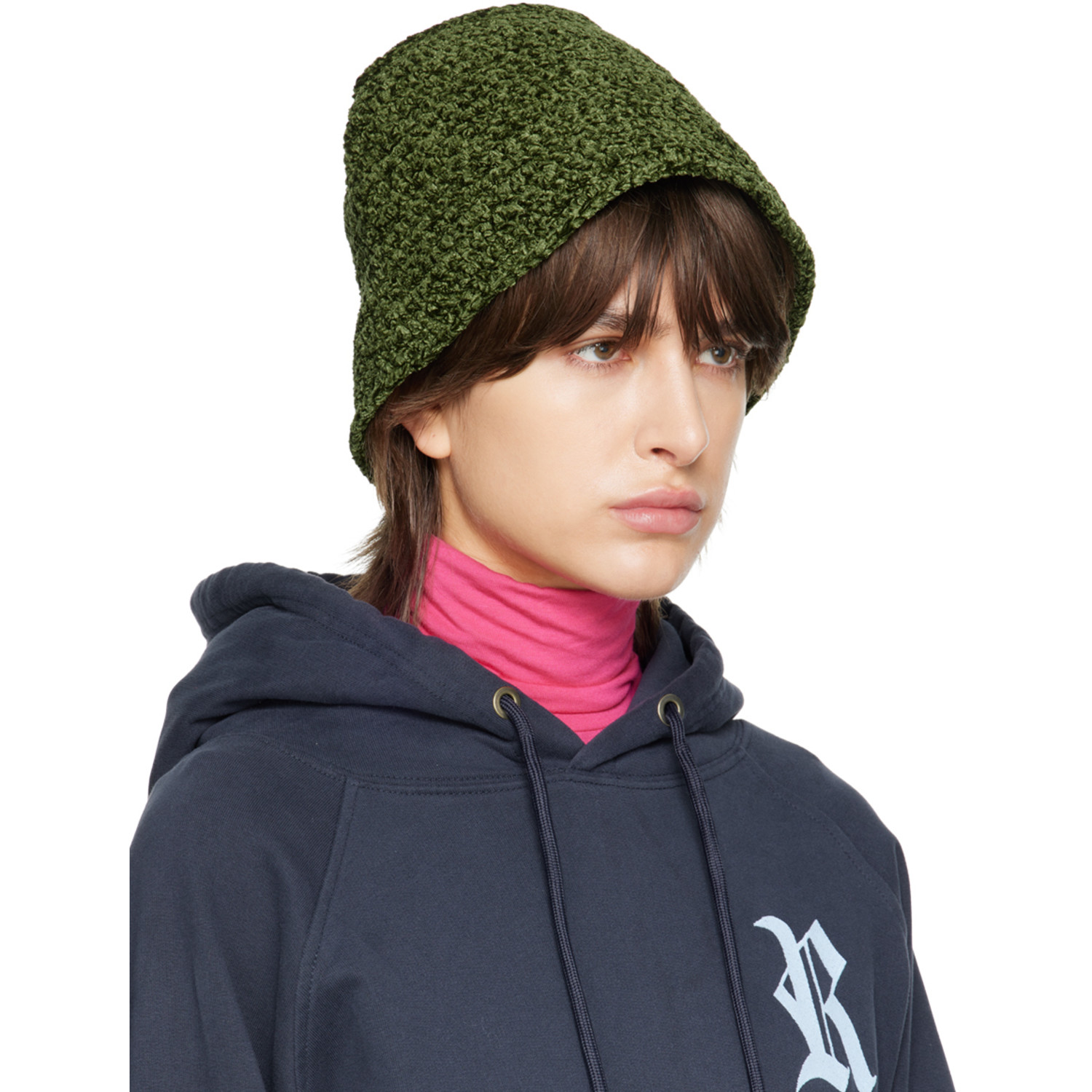 By Far Green Robbie Bucket Hat 
