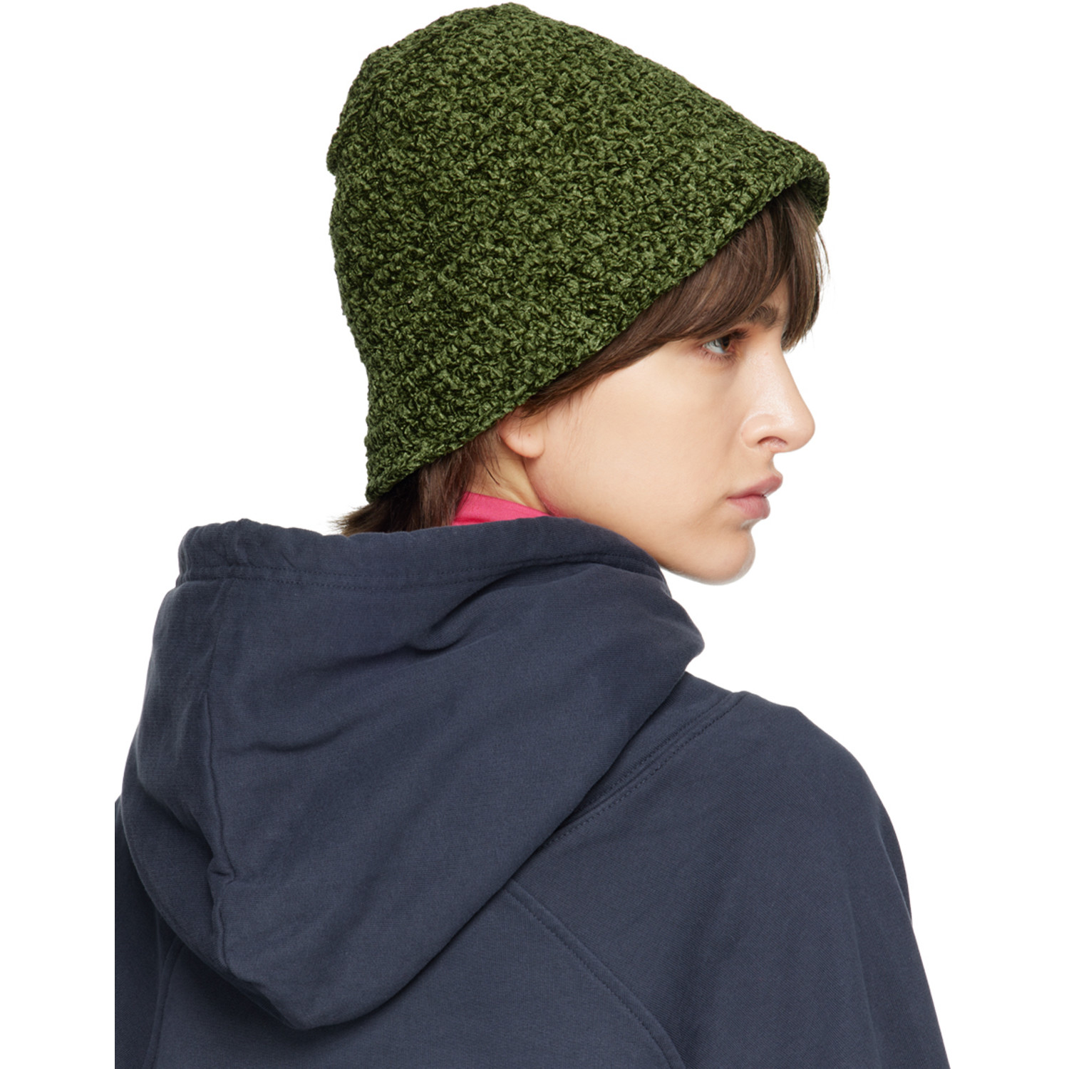  By Far Green Robbie Bucket Hat 