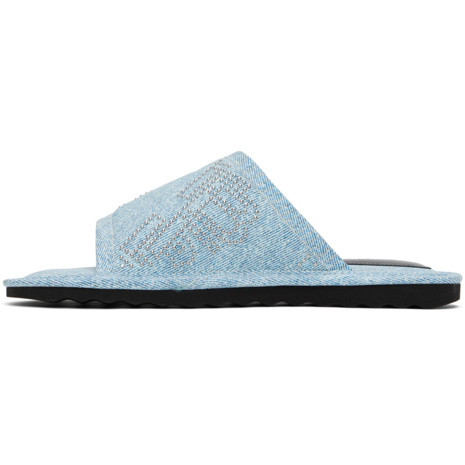  By Far Blue Ari Stud Slides 