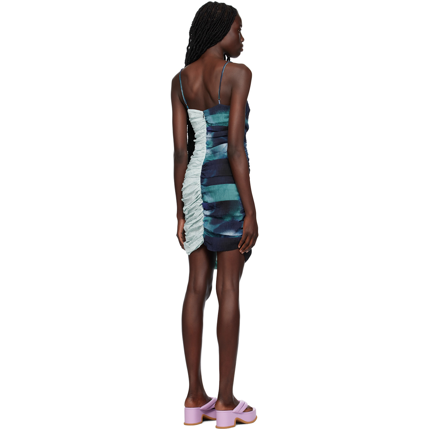  Ahluwalia Blue Solange Minidress 