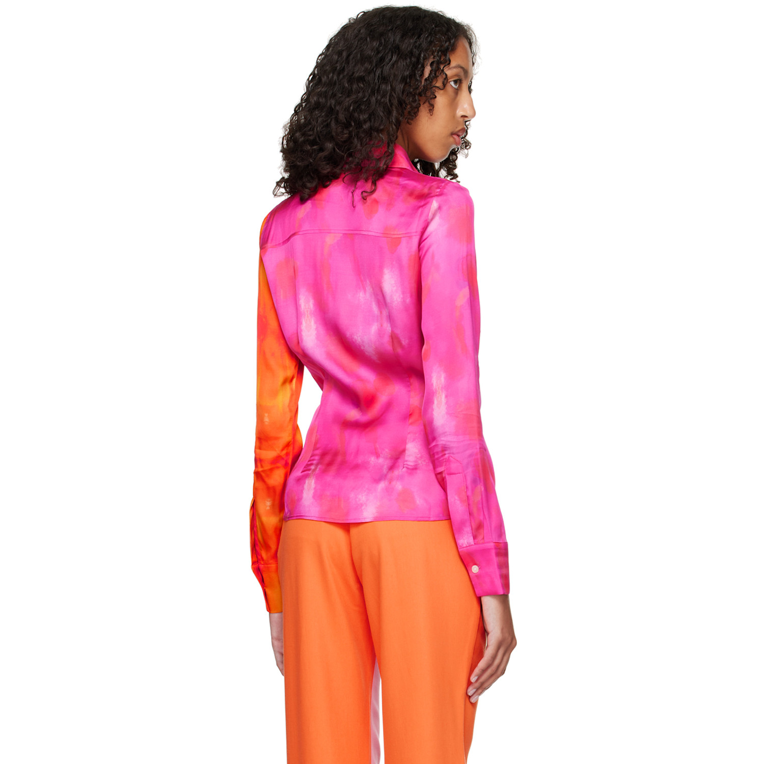 Ahluwalia Pink & Orange Kati Shirt 