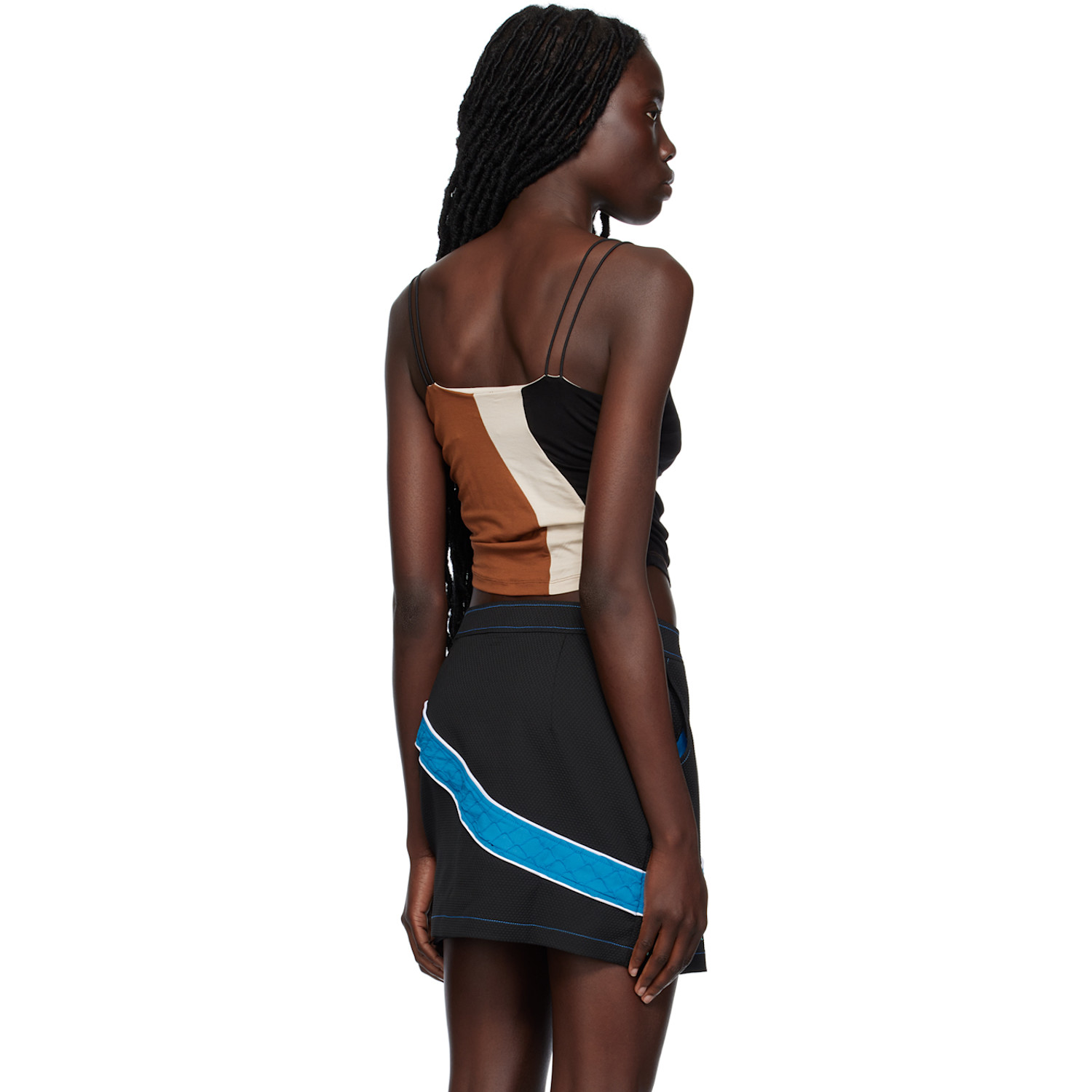  Ahluwalia Brown & Black Elshadai Camisole 