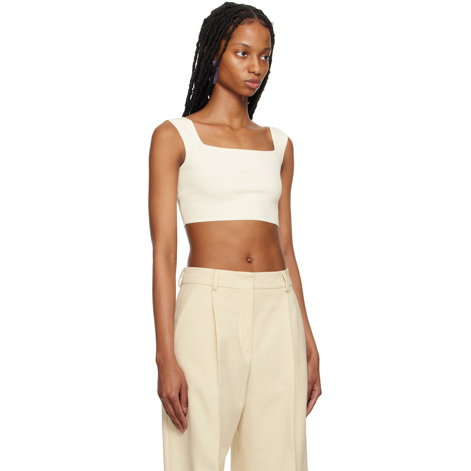  Sportmax White Fulmine Tank Top 