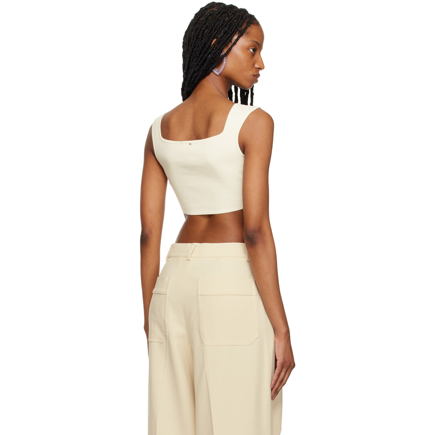  Sportmax White Fulmine Tank Top 