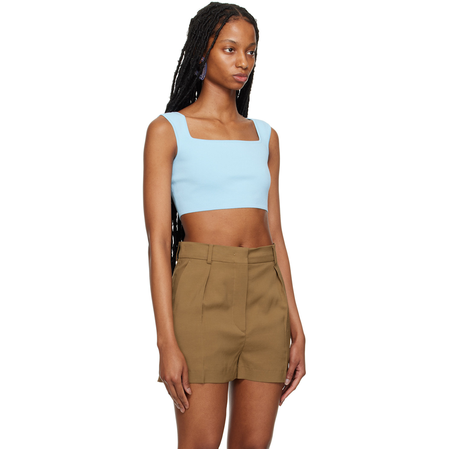  Sportmax Blue Fulmine Tank Top 