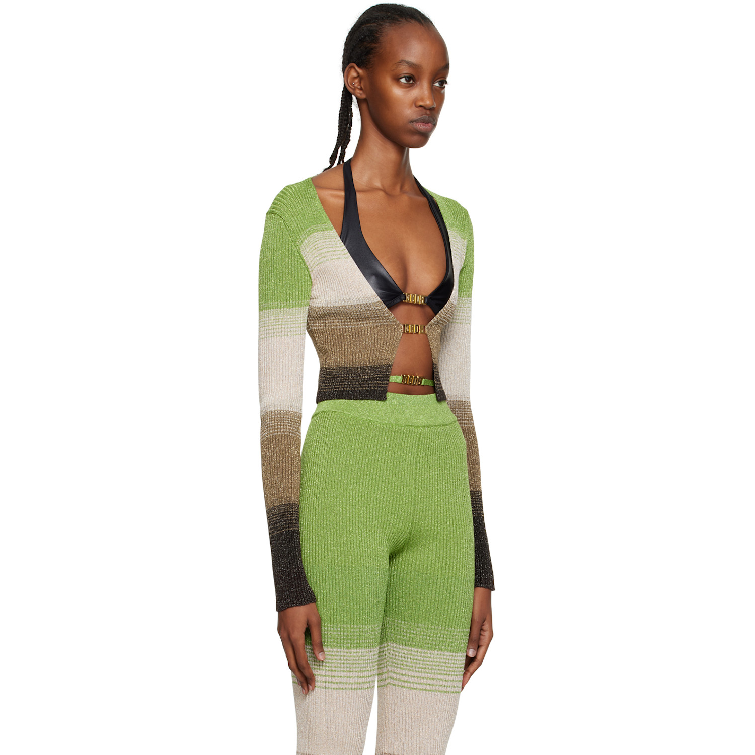  Gcds Green Degradé Cardigan 
