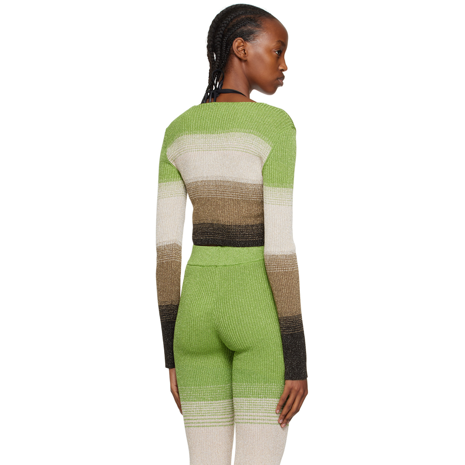  Gcds Green Degradé Cardigan 