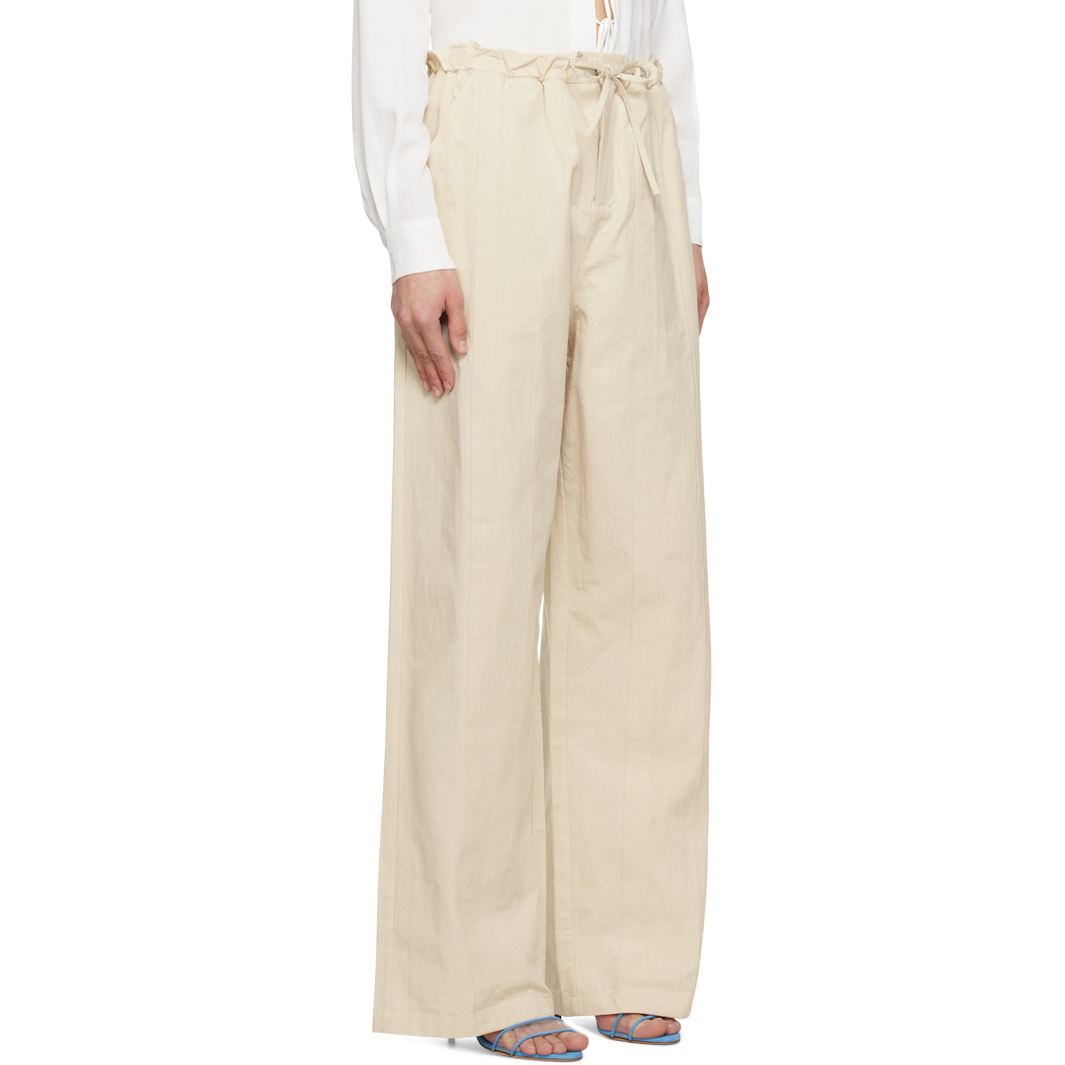  Christopher Esber Off-white Multi Paneled Trousers 