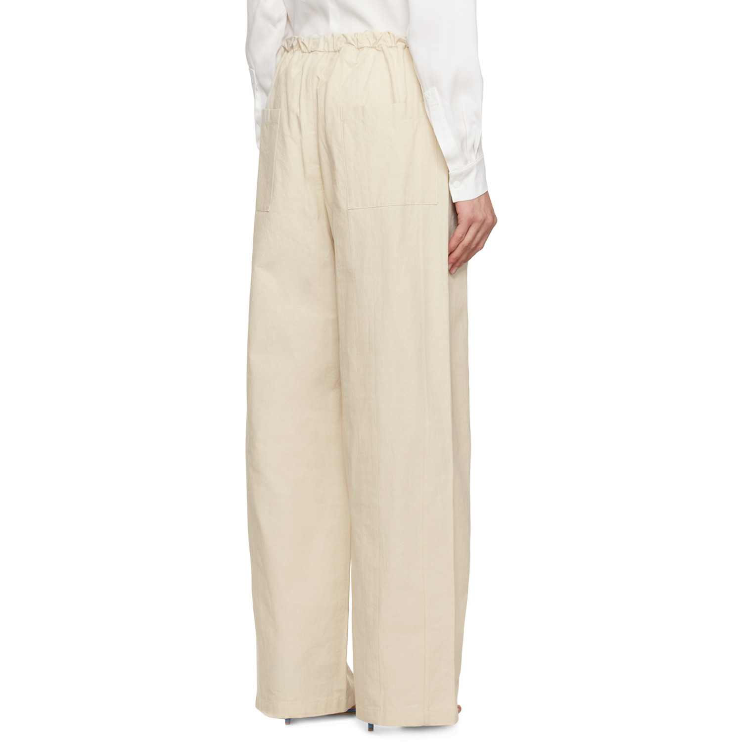  Christopher Esber Off-white Multi Paneled Trousers 