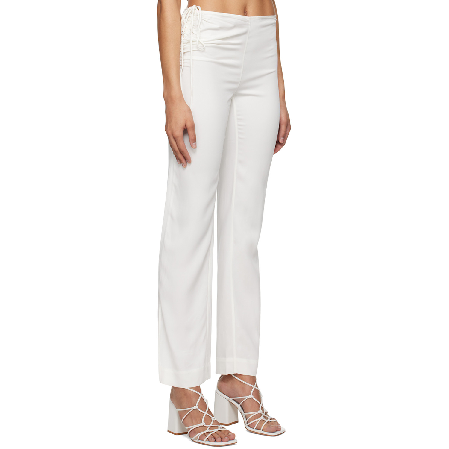  Christopher Esber White Bertoia Trousers 