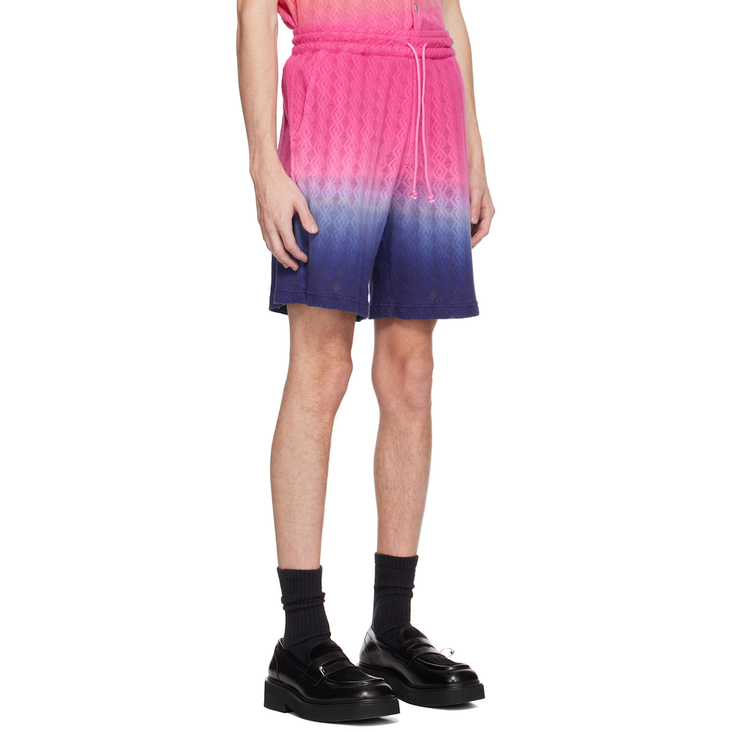  Agr Pink & Navy Playful Power Shorts 