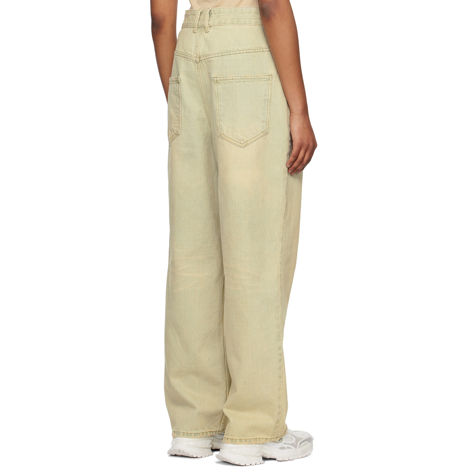  We11done Beige Wide-leg Jeans 