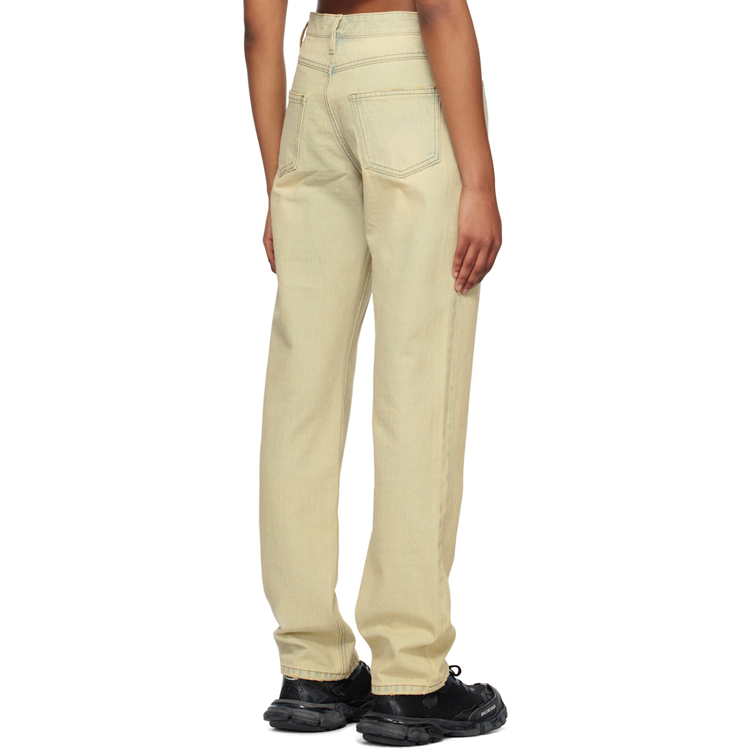  We11done Beige Straight-leg Jeans 