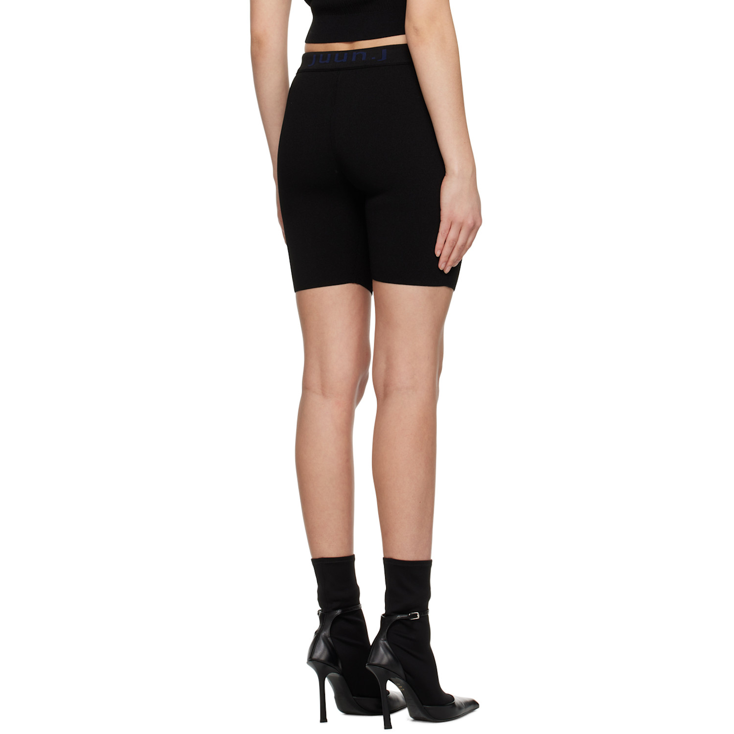  Juun.j Black Bicycle Shorts 