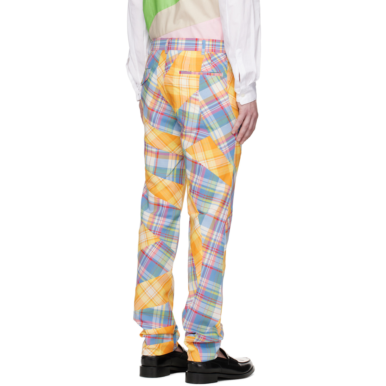  Comme Des Garçons Homme Plus Multicolor Tartan Trousers 