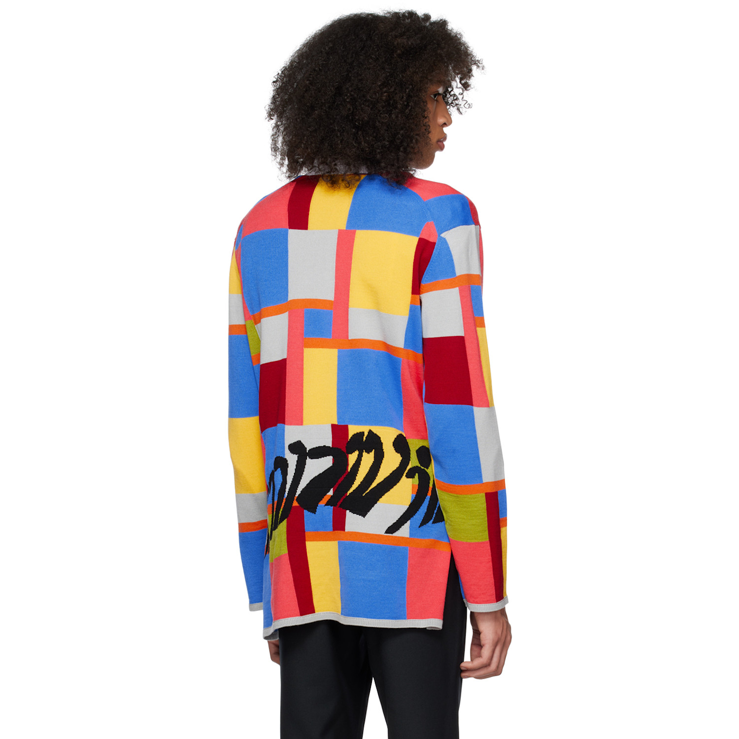  Comme Des Garçons Homme Plus Multicolor Check Sweater 