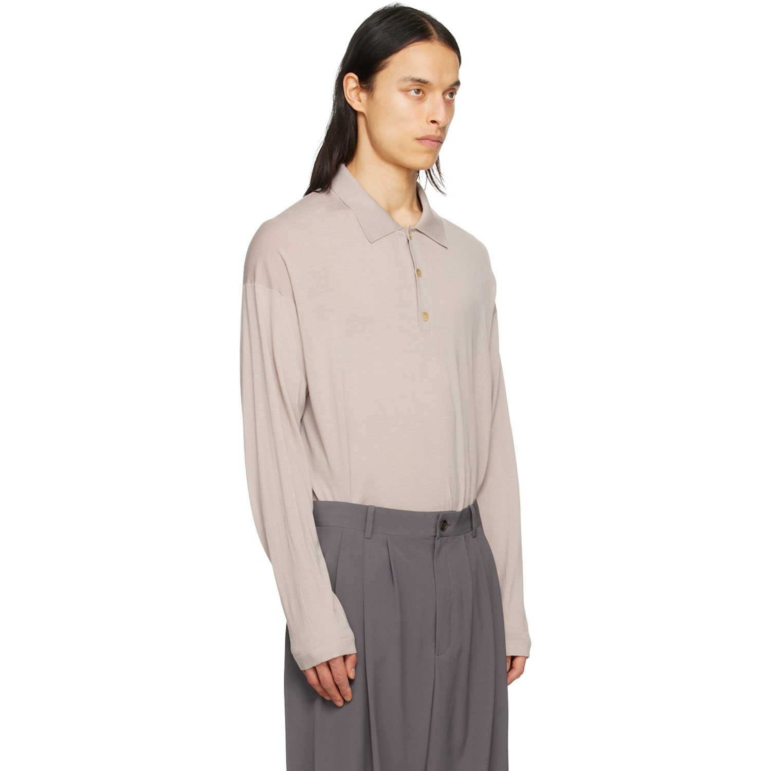  The Row Taupe Dijon Polo 