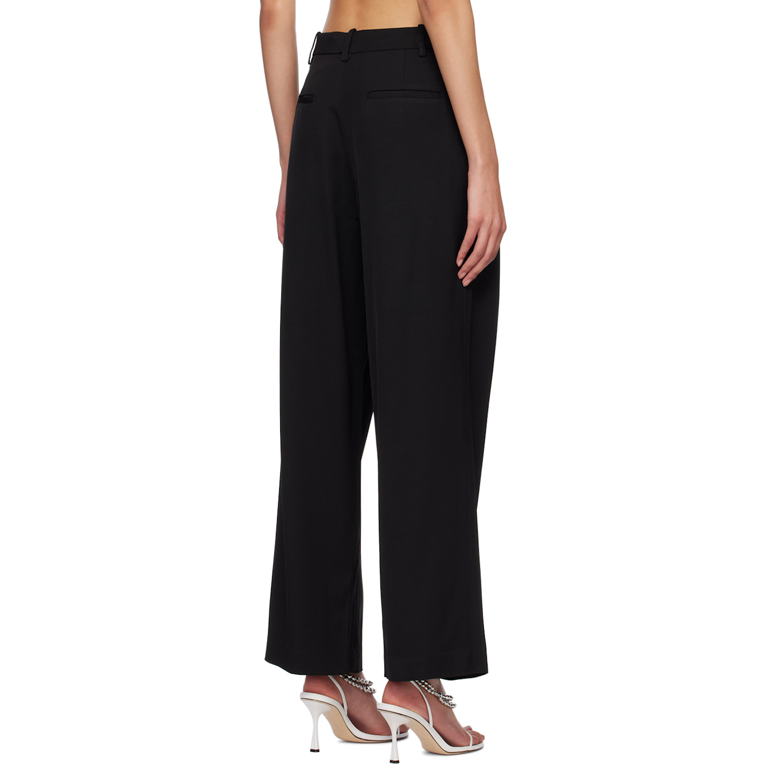  Co Black Pleated Trousers 