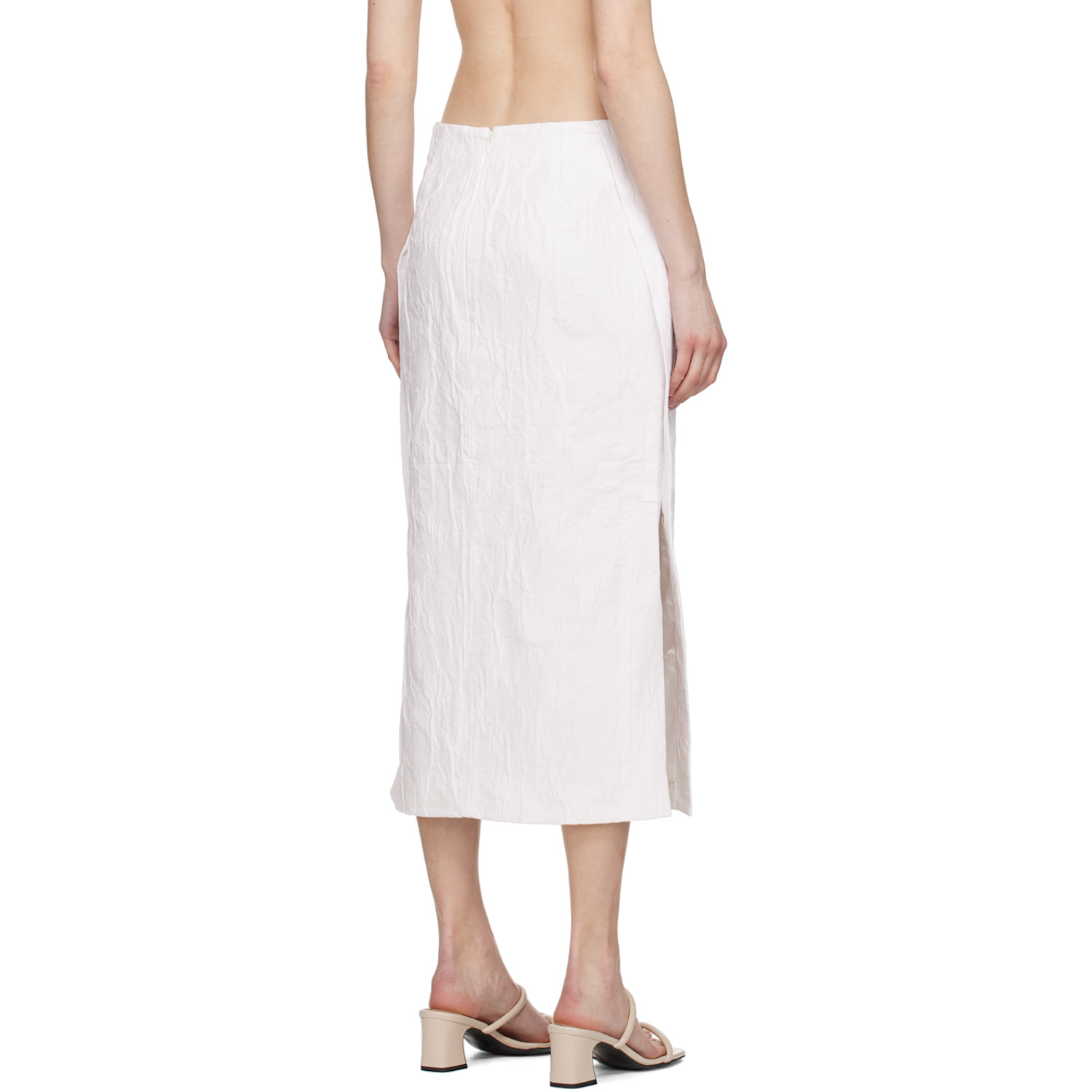  Co White Slit Midi Skirt 