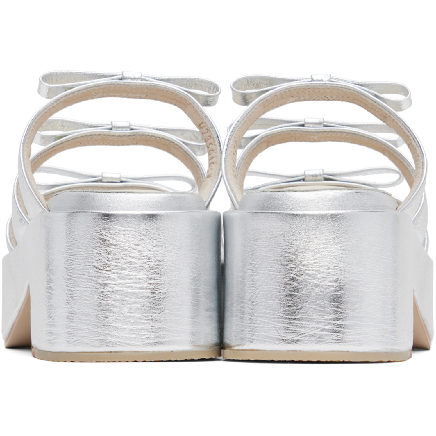  Margesherwood Silver Ribbon Sandals 