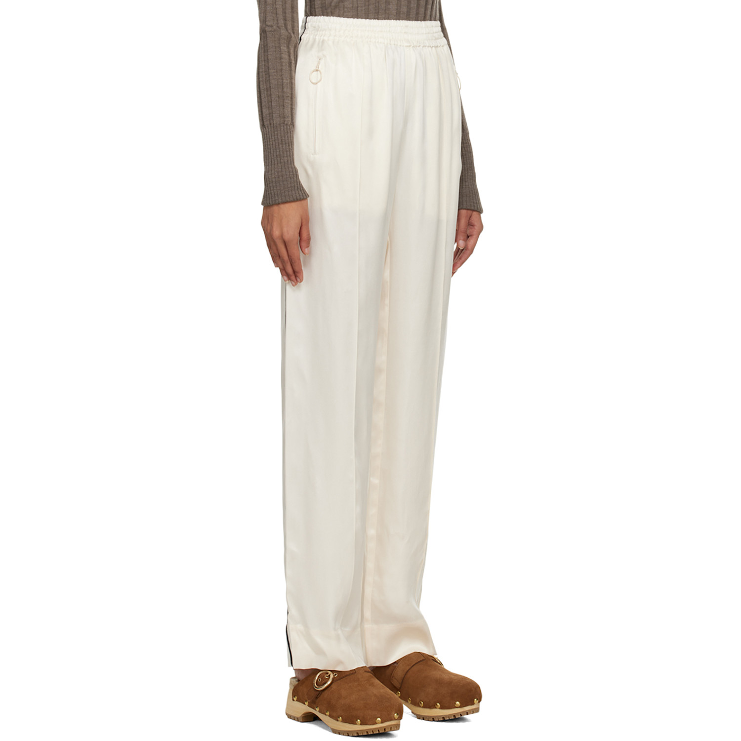  See By Chloé Off-white Pinched Seams Lounge Pants 