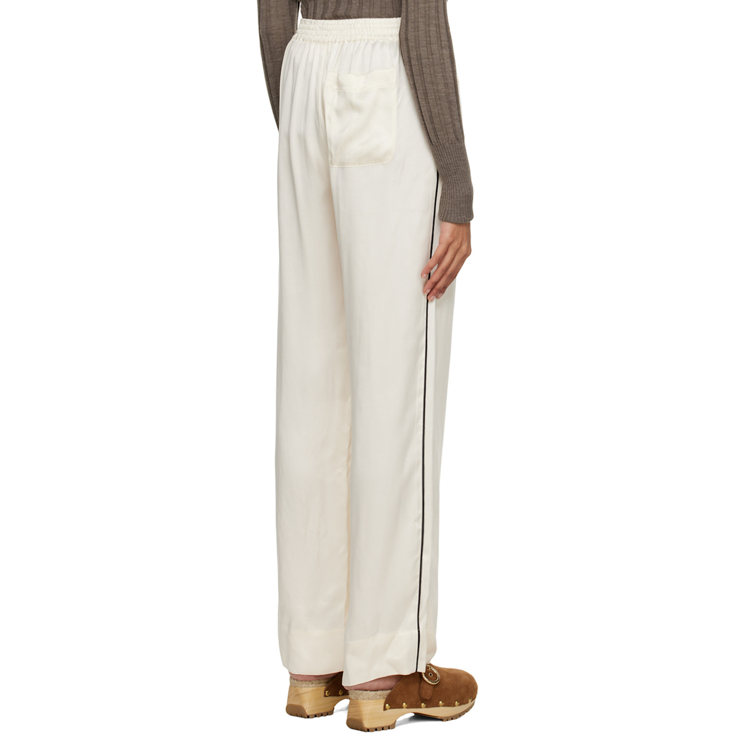  See By Chloé Off-white Pinched Seams Lounge Pants 
