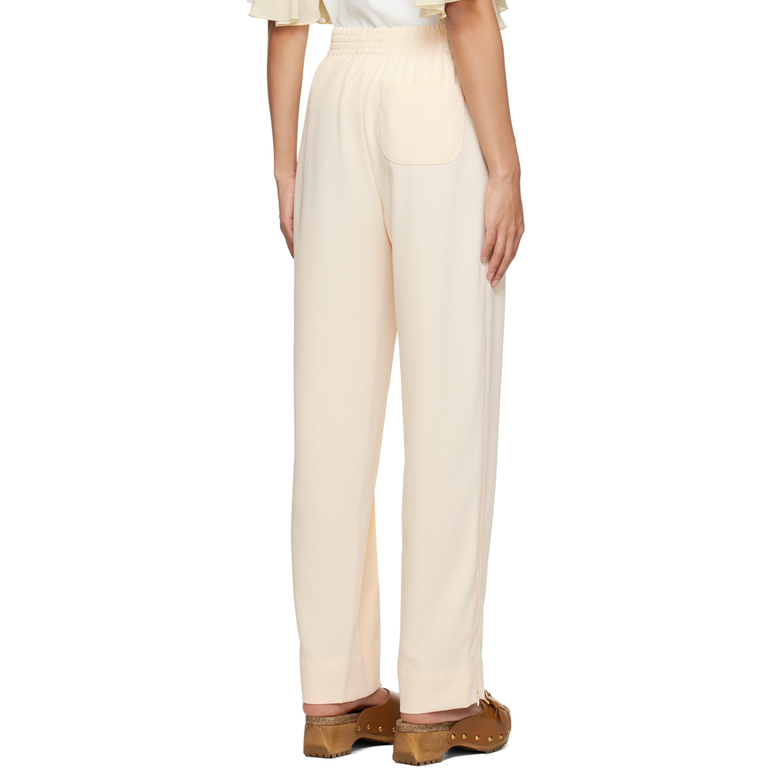  See By Chloé Off-white City Fluid Trousers 