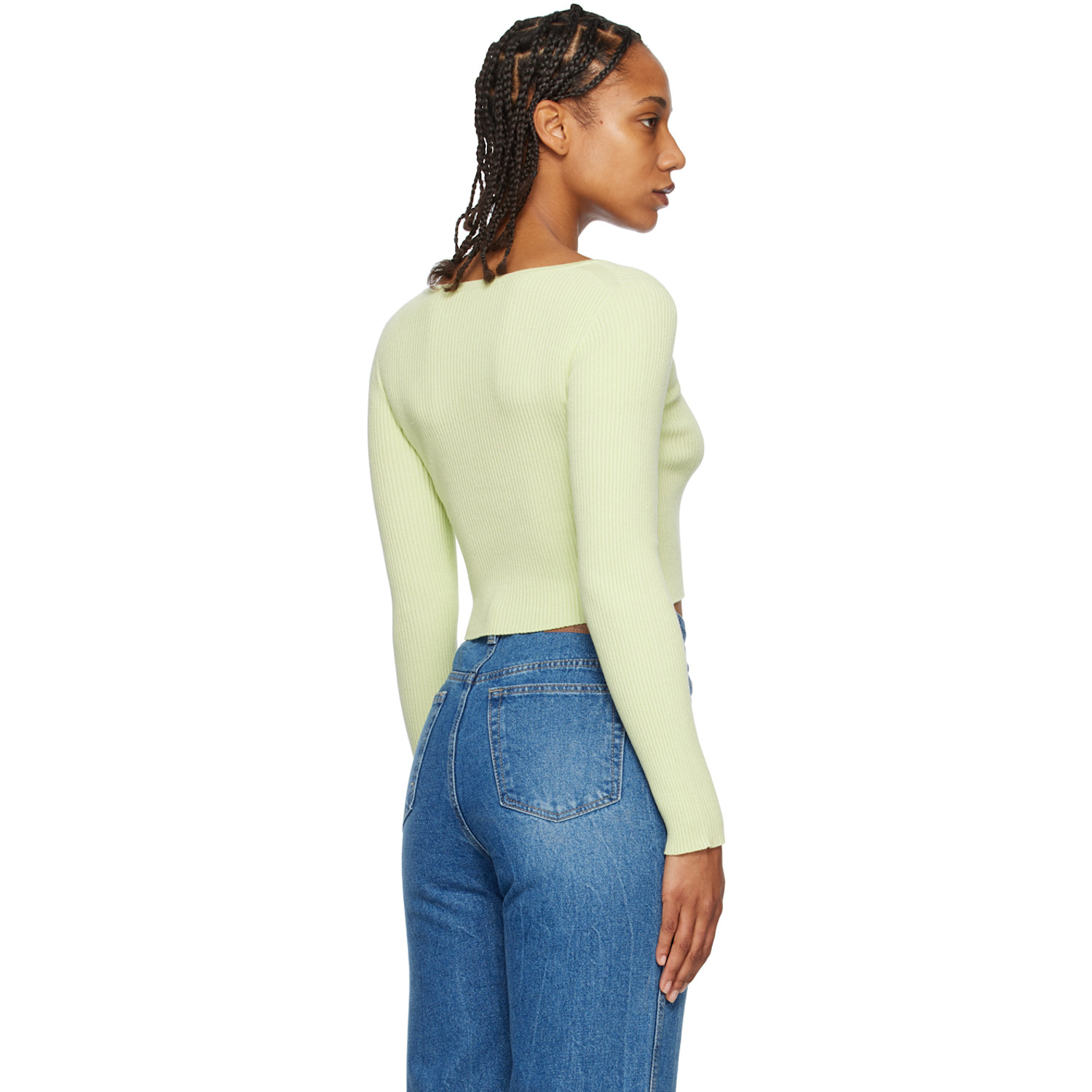  Arch The Green Scoop Neck Cardigan 