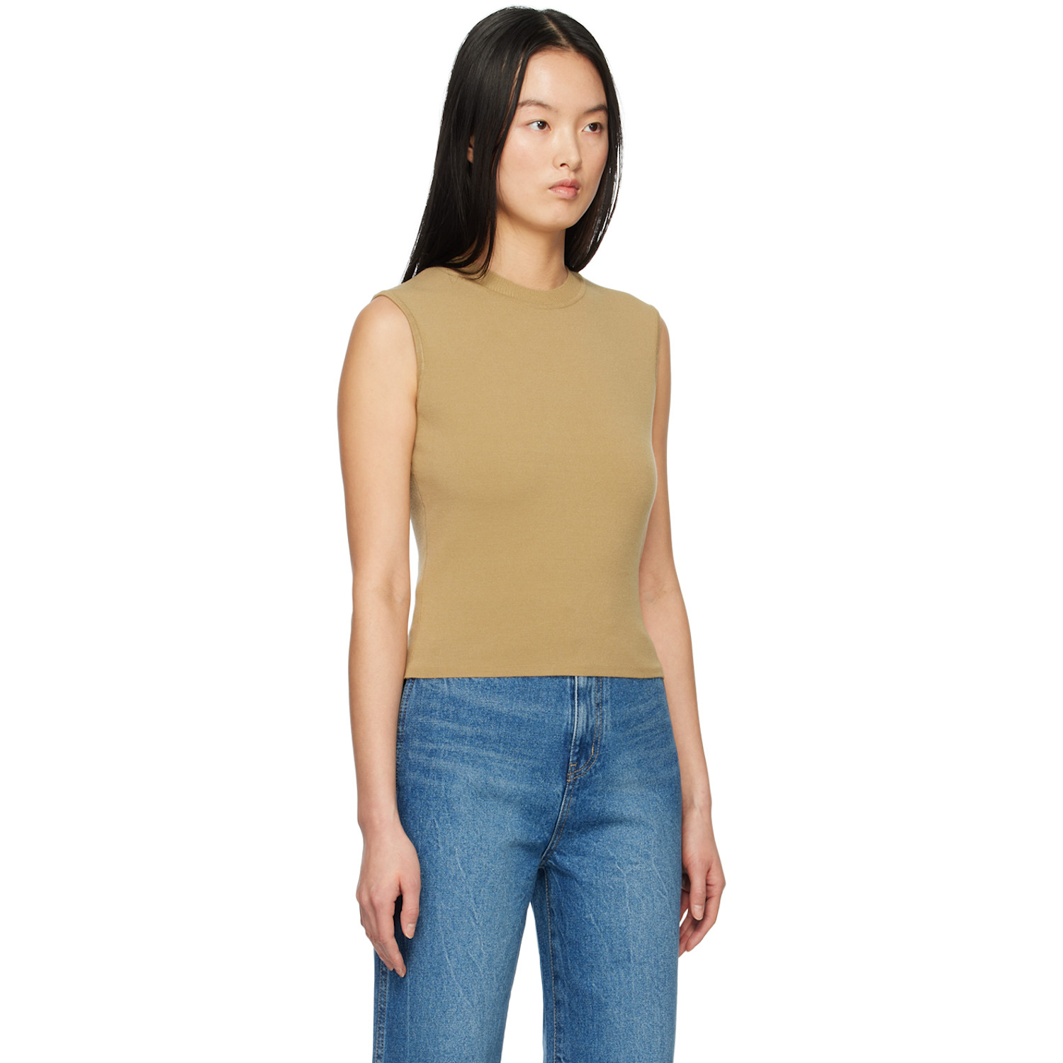  Arch The Khaki Crop Tank Top 