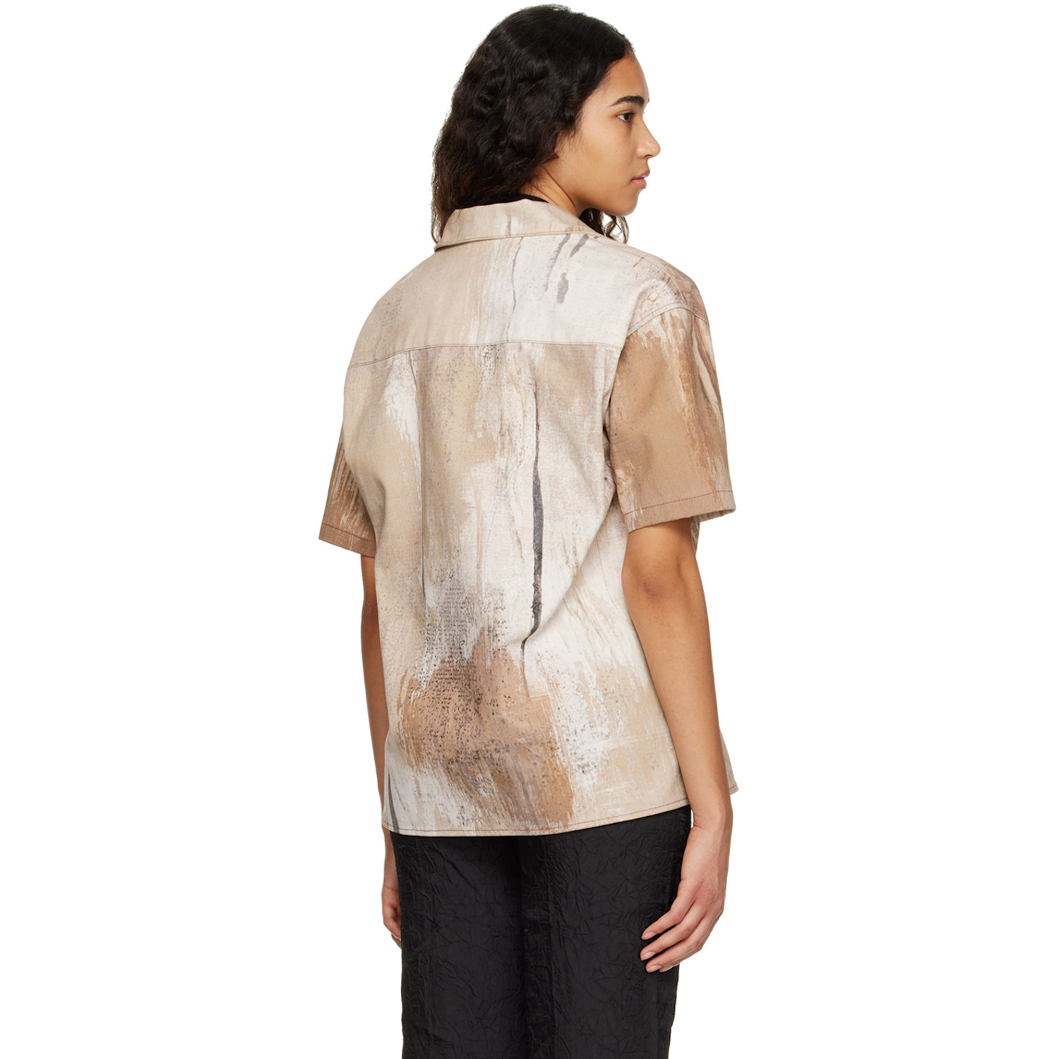  Andersson Bell Beige Tawney Printed Shirt 