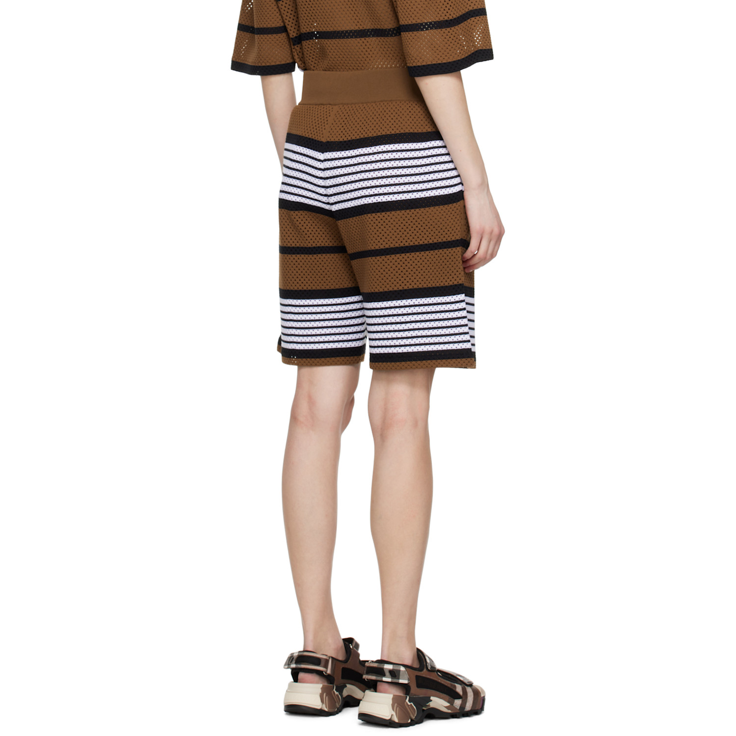  Burberry Brown Stripe Shorts 