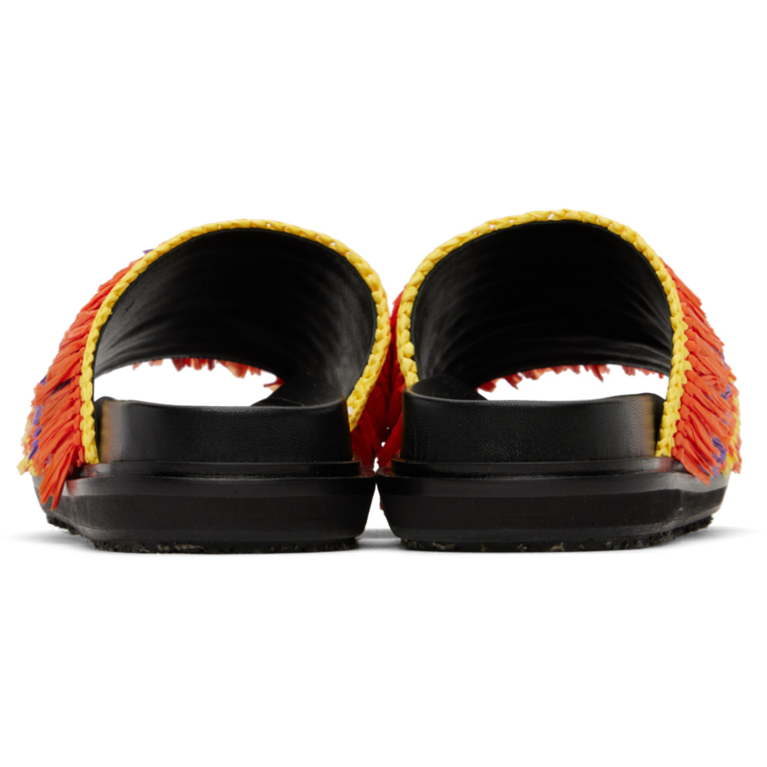  Marni Orange & Yellow Fussbett Sandals 