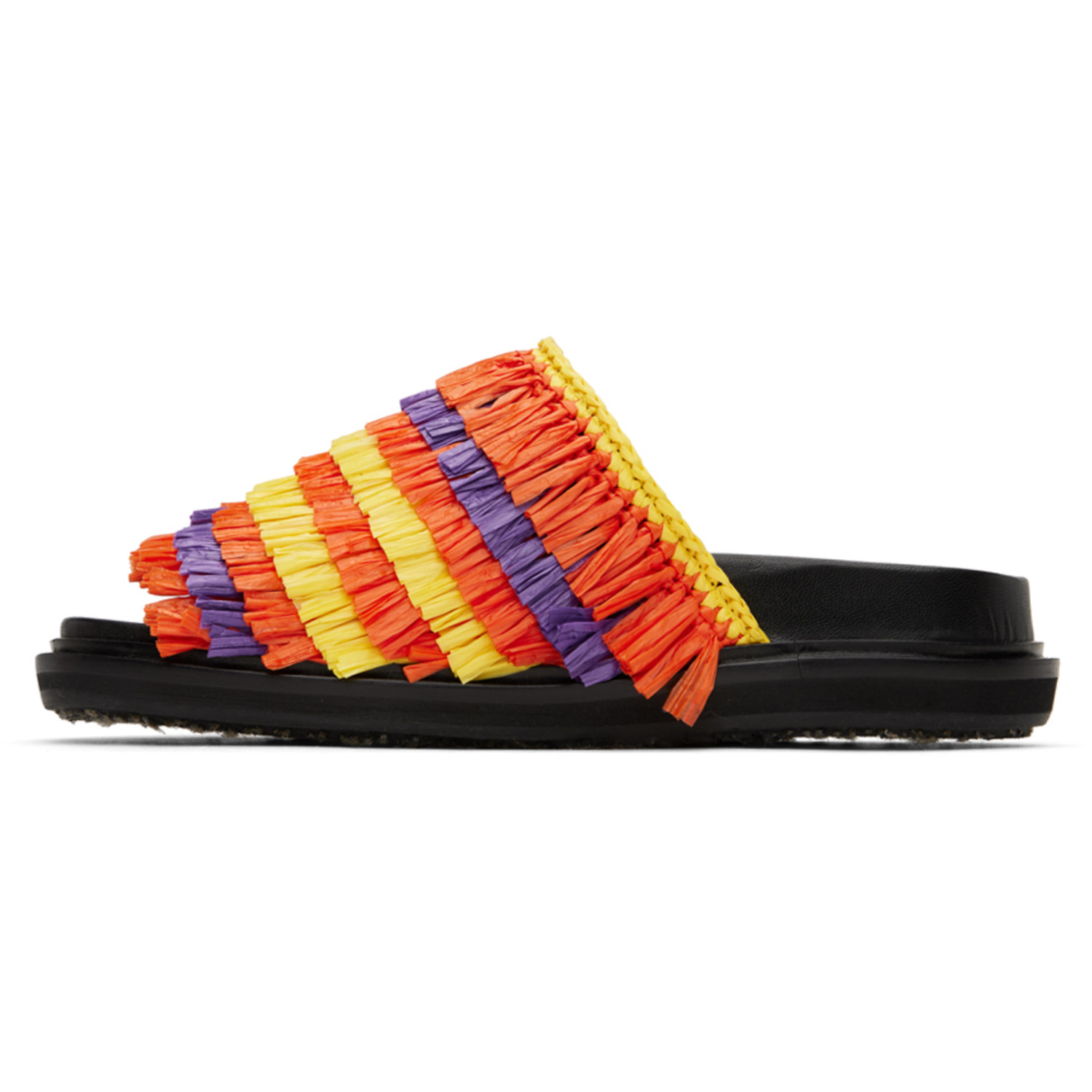  Marni Orange & Yellow Fussbett Sandals 