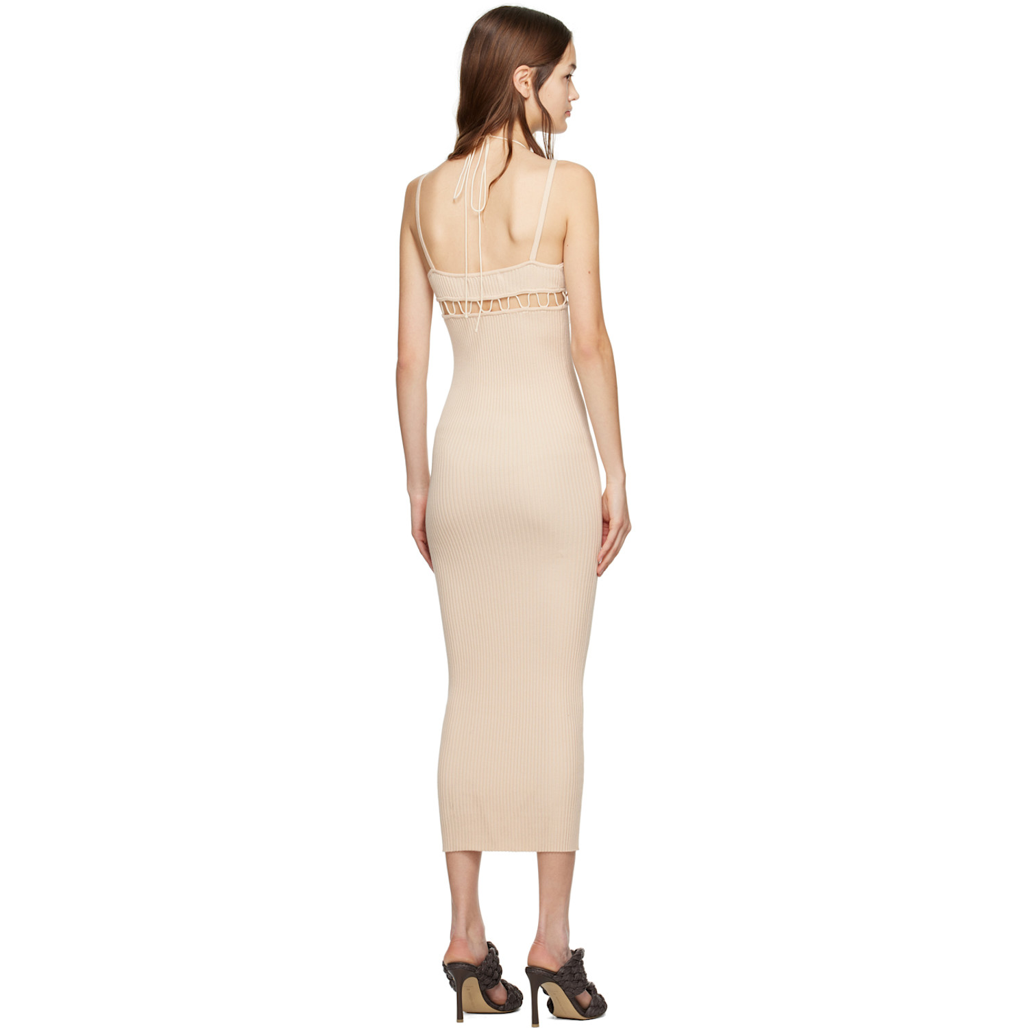 Wynn Hamlyn Beige Sunny Maxi Dress 