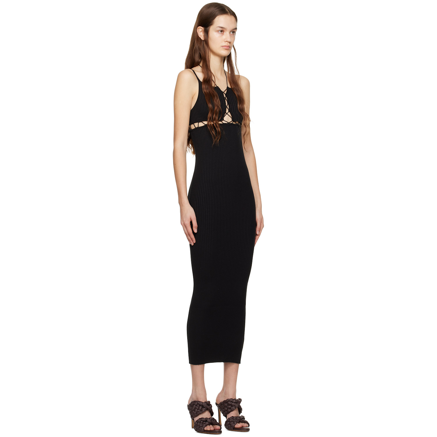  Wynn Hamlyn Black Sunny Maxi Dress 
