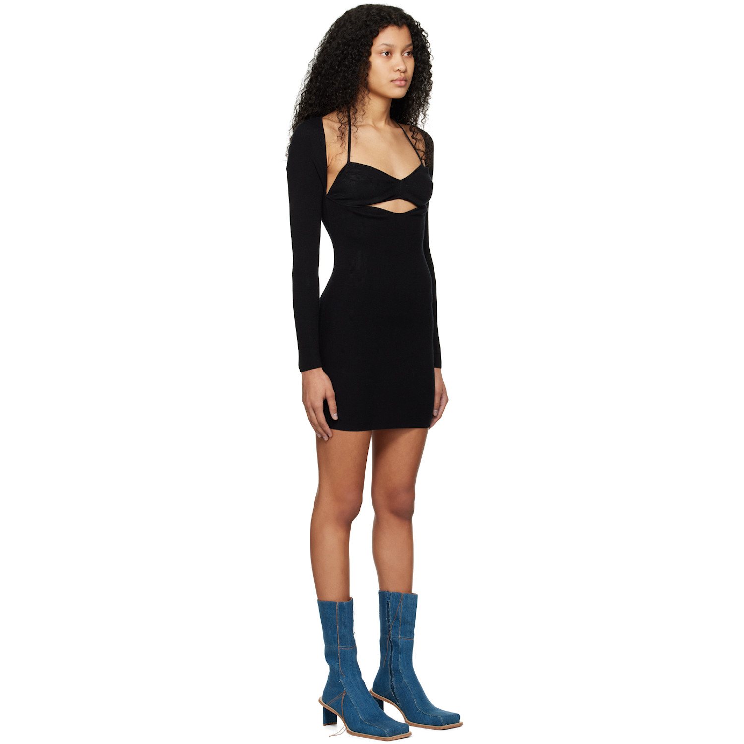 Wynn Hamlyn Ssense Exclusive Black Minidress Set 