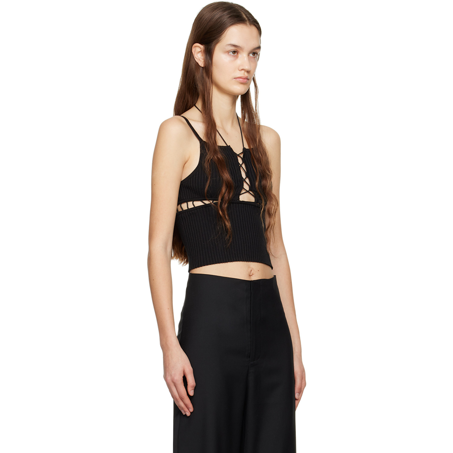  Wynn Hamlyn Black Sunny Tank Top 