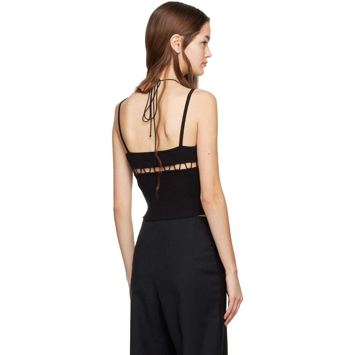  Wynn Hamlyn Black Sunny Tank Top 