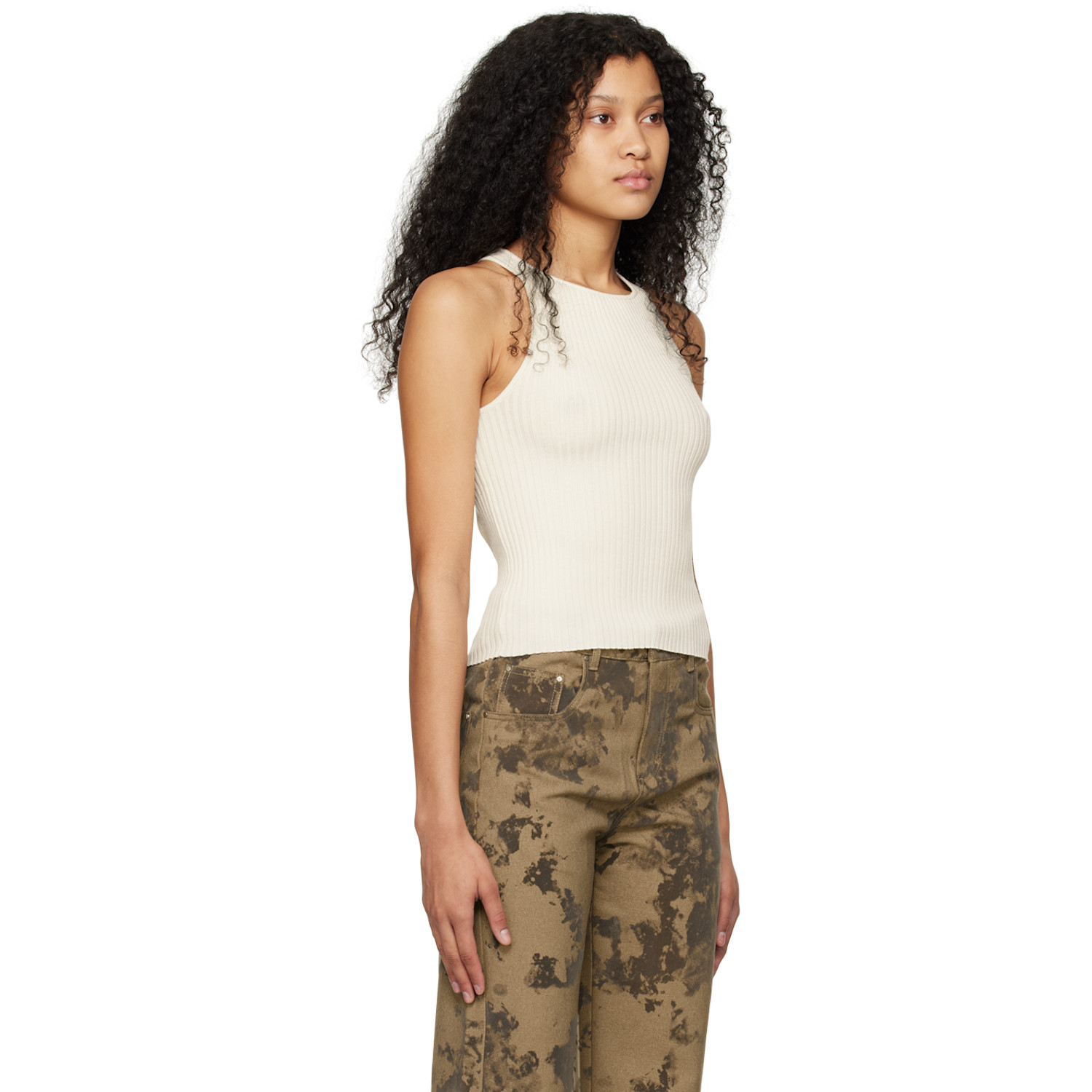  Wynn Hamlyn Off-white Palm Tank Top 