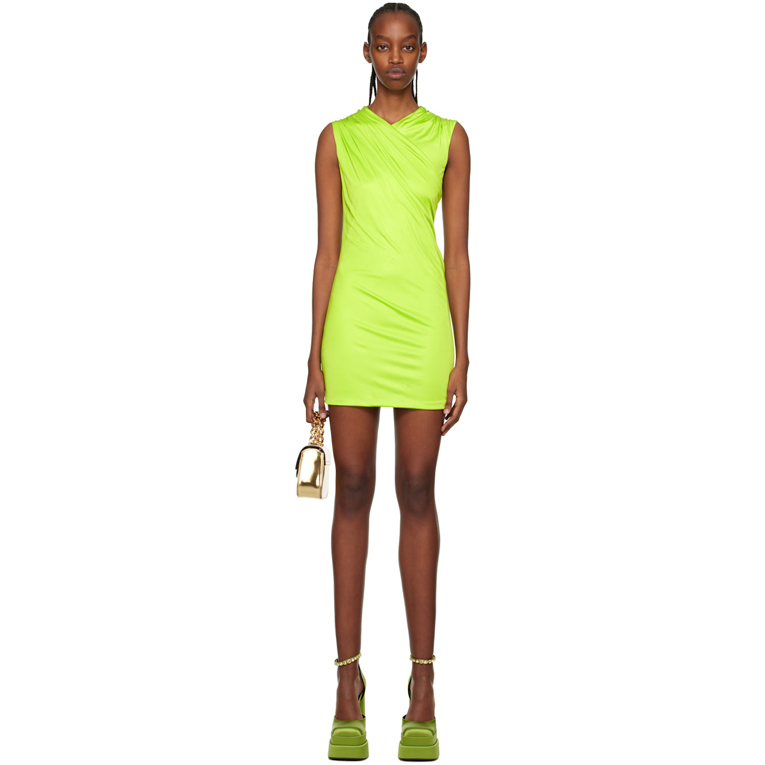 virtus animalier embroidered mini dress Versace Virtus Animalier embroidered mini dress