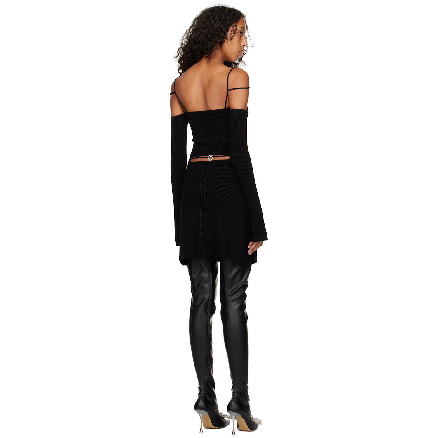 Mach & Mach Black Stormi Minidress 