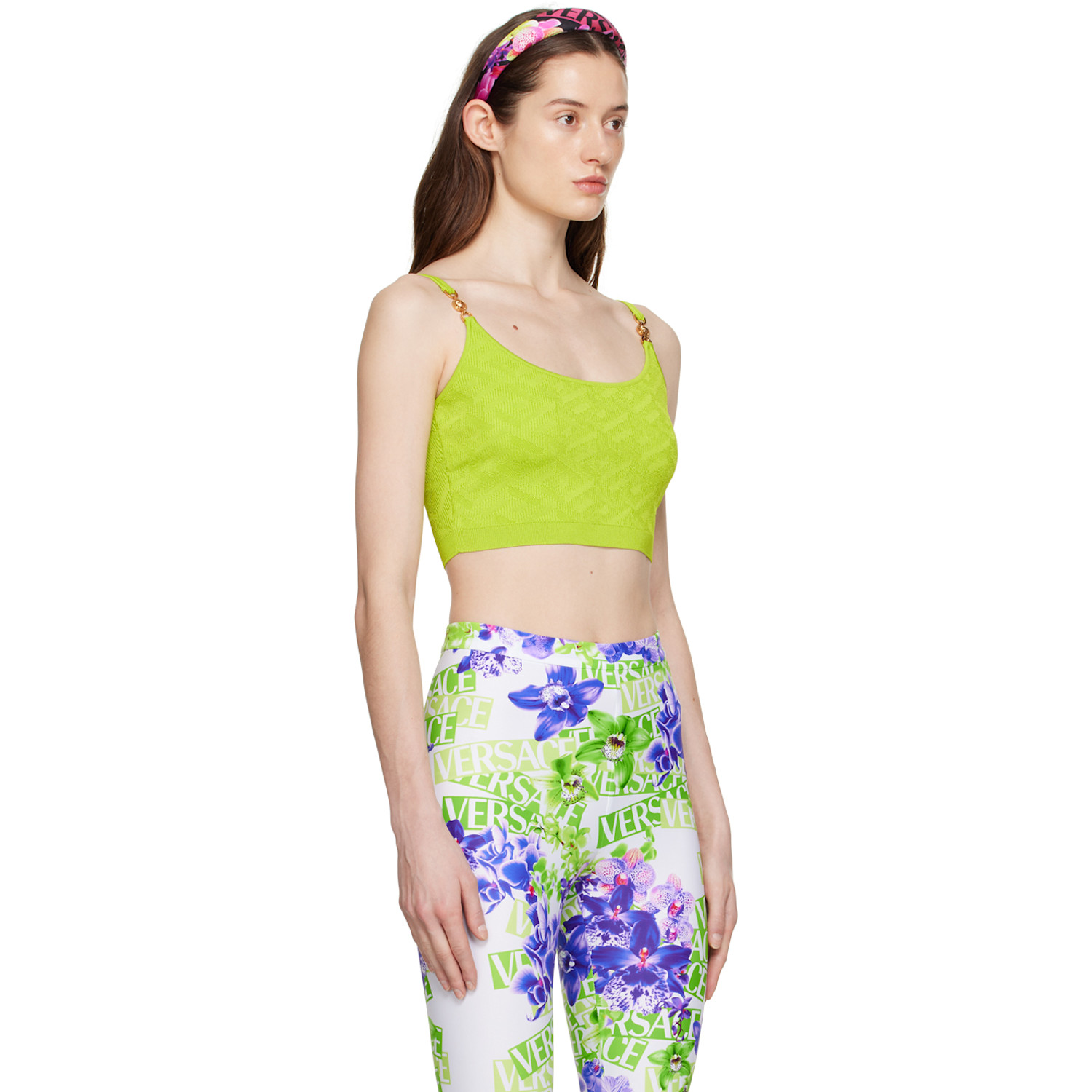  Versace Green Medusa Camisole 