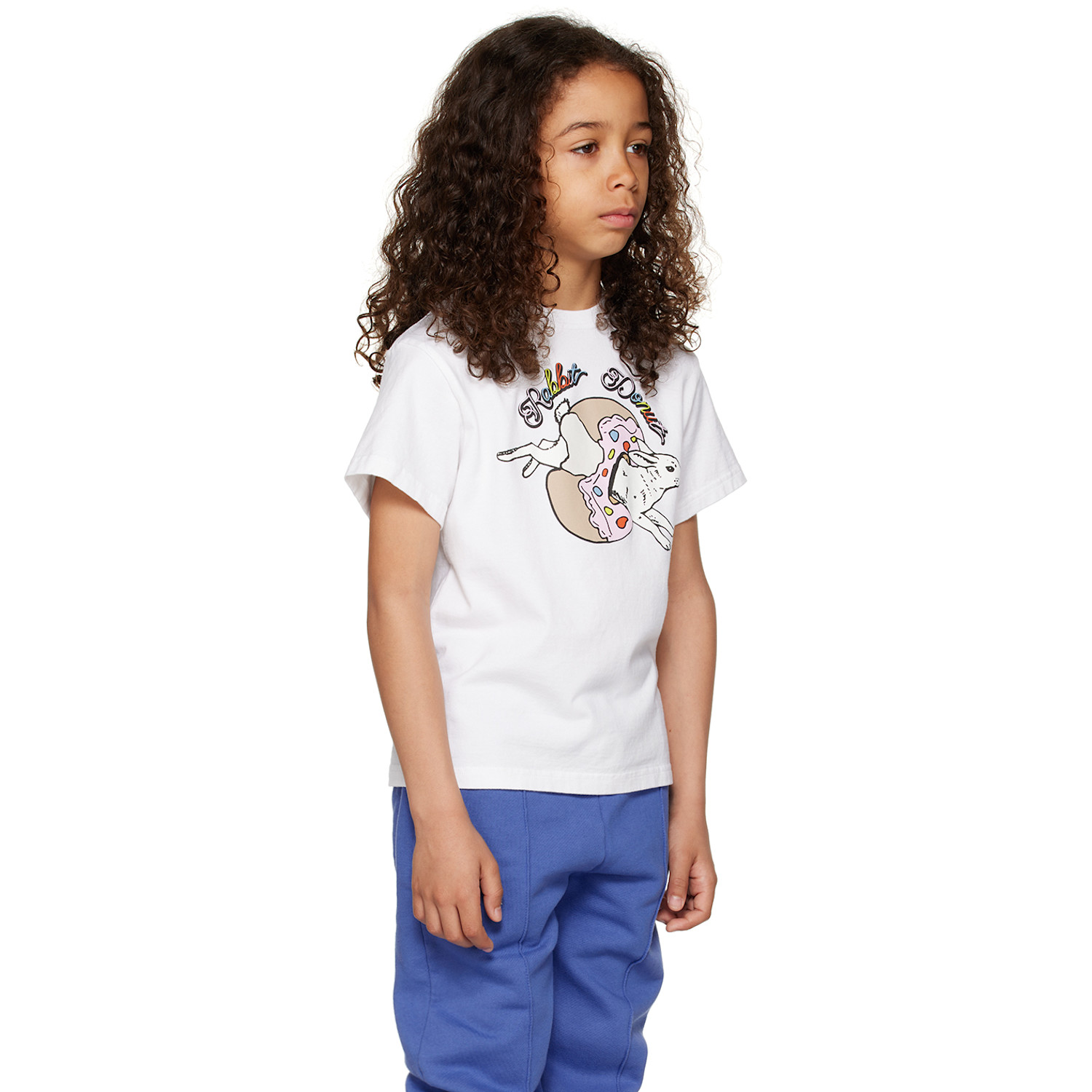 Undercover Kids White 'rabbit Donut' T-shirt 