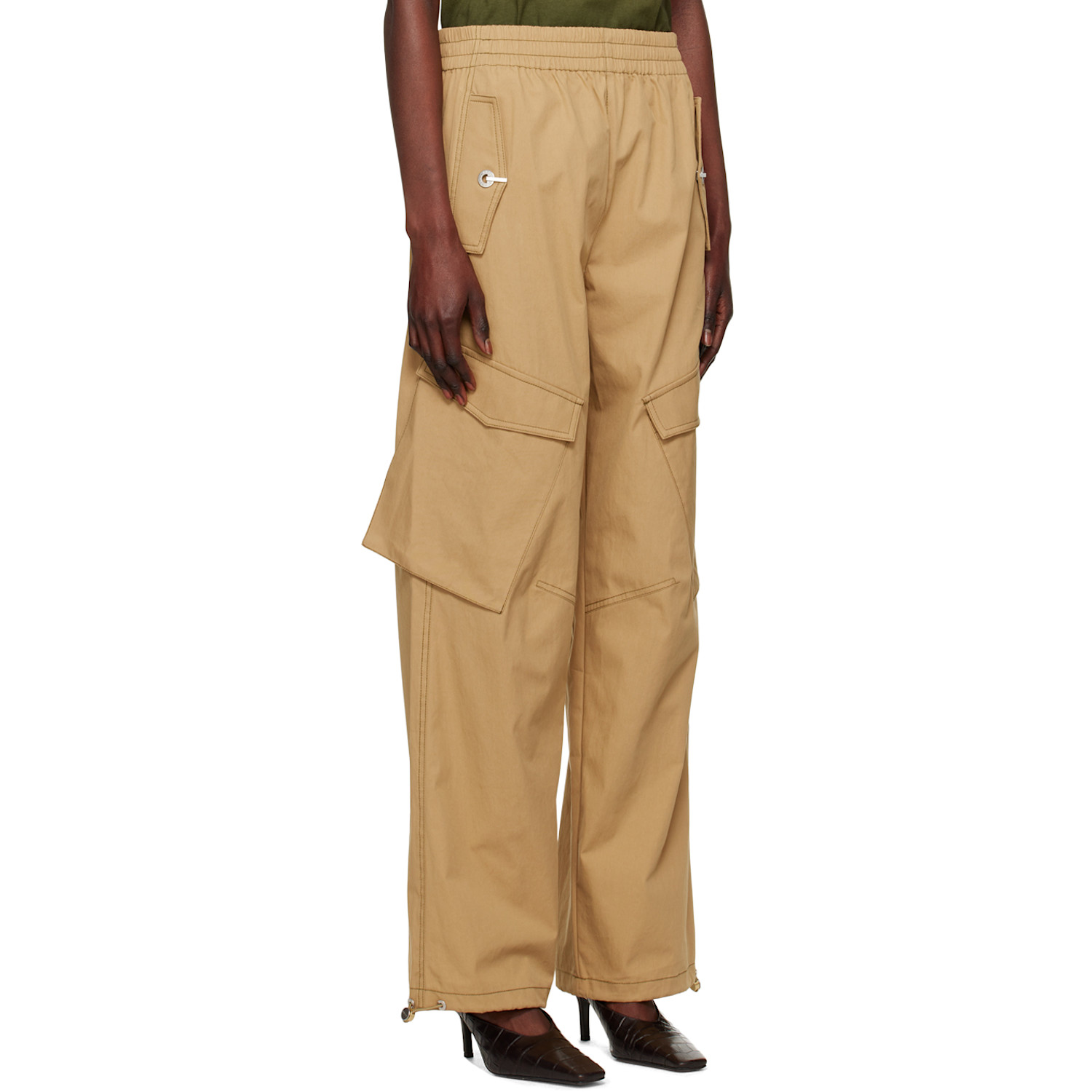  Dion Lee Khaki Latch Trousers 