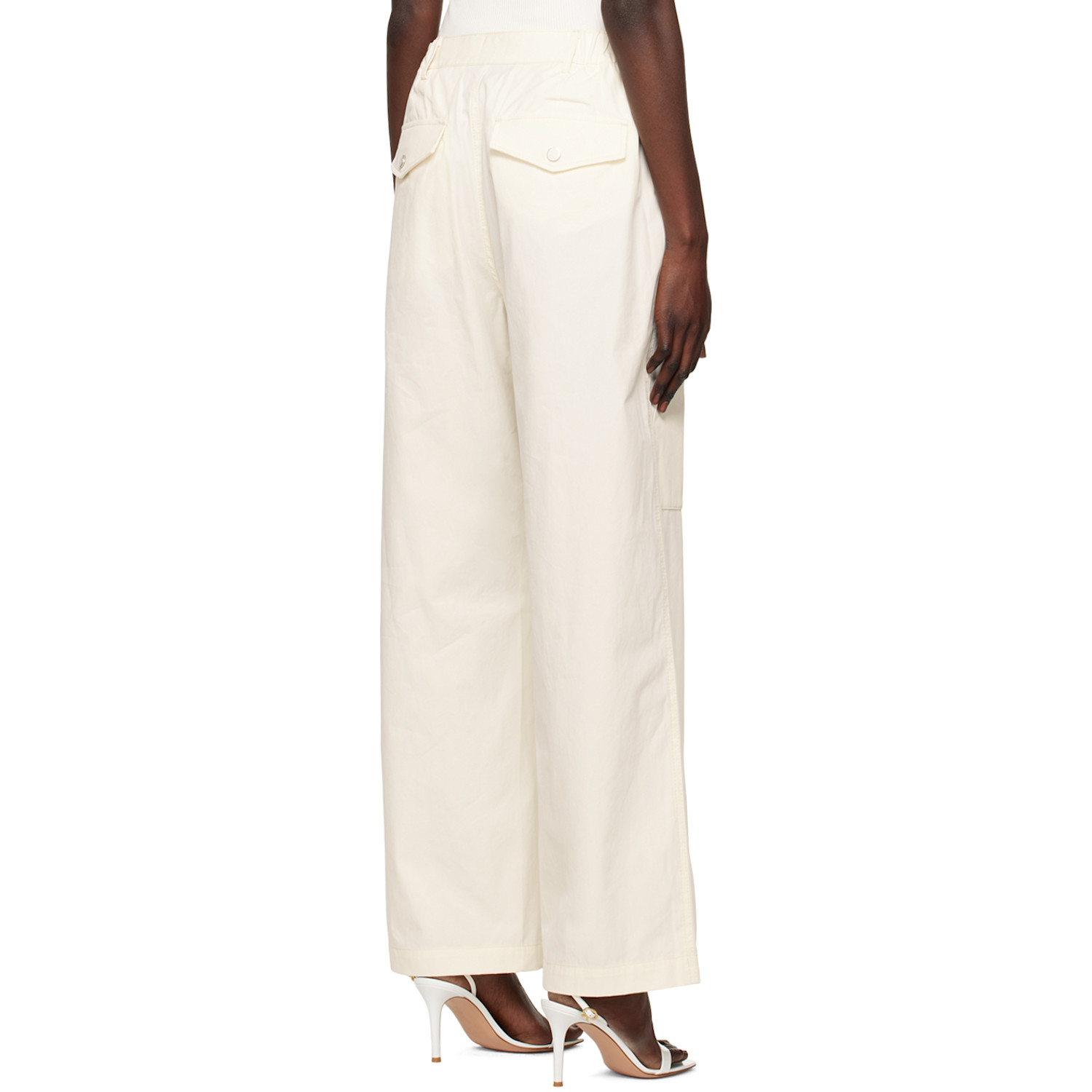  Dion Lee Off-white Slouchy Trousers 