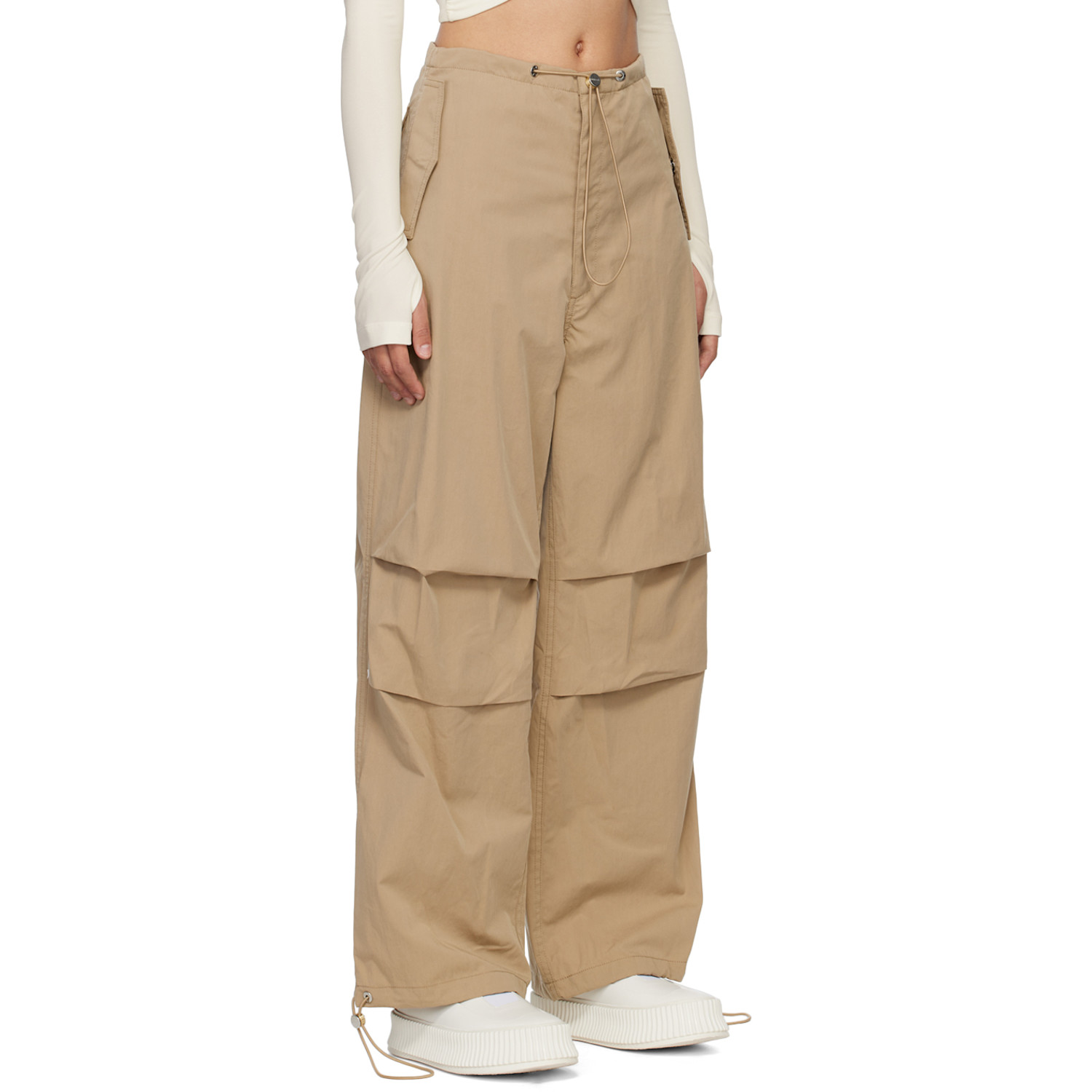  Dion Lee Beige Toggle Trousers 